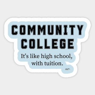 Community College Sticker